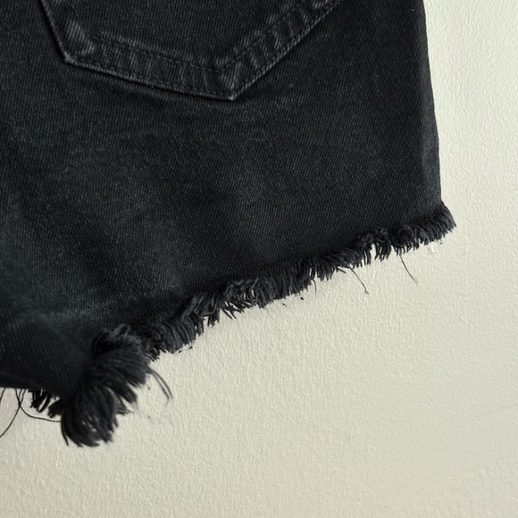 3/$10⚡️Hollister Black Hi-Waist Jean Shorts Frayed Hem - Picture 8 of 9